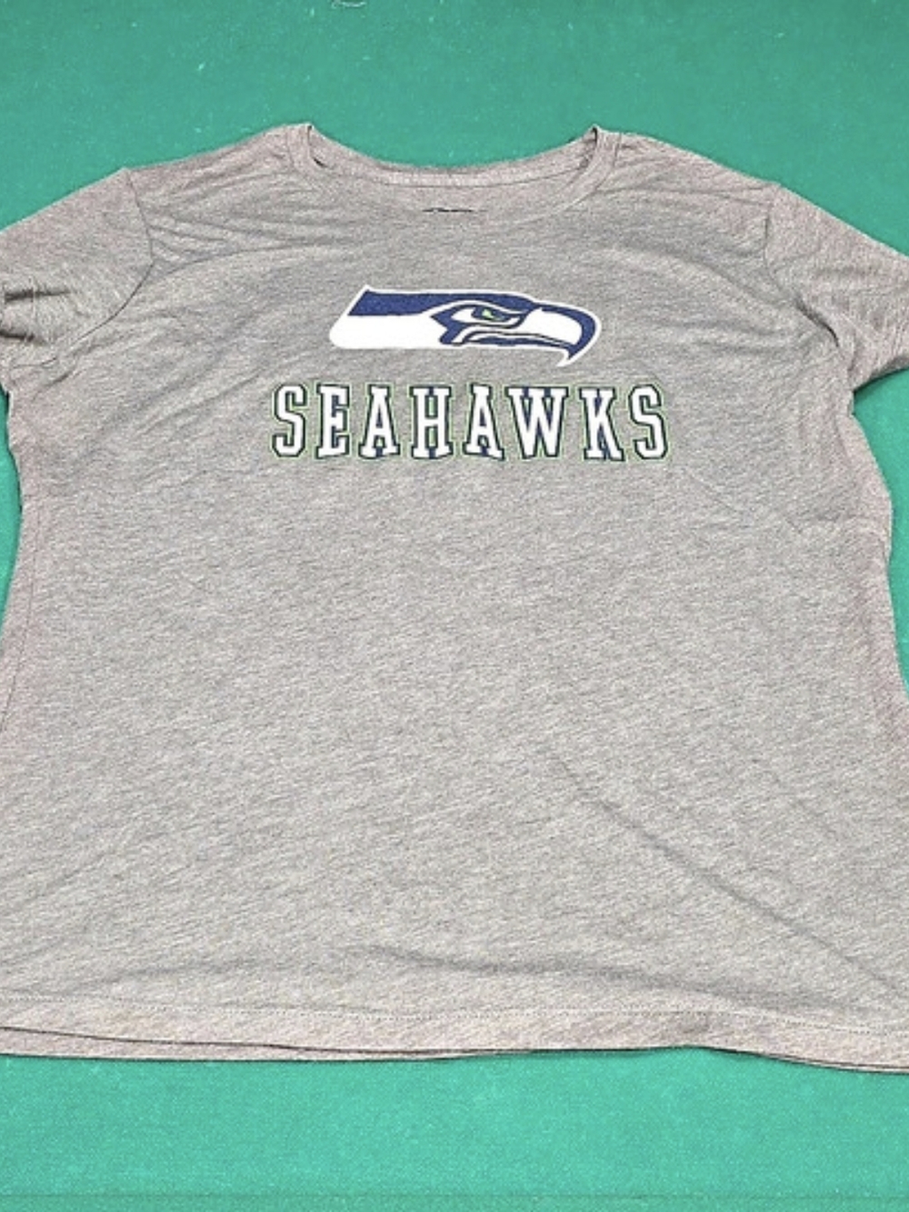 NFL Team Apparel Seattle Seahawks Graphic Tee Gray XL